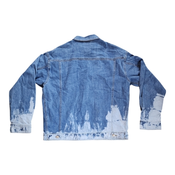 L.T.J (Letter to Juliet) distressed modern casual denim jacket Size Large NEW - Picture 6 of 12